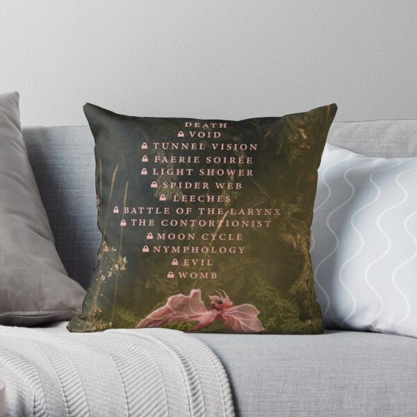 songs list from portals Throw Pillow RB1704 product Offical melanie martinez Merch